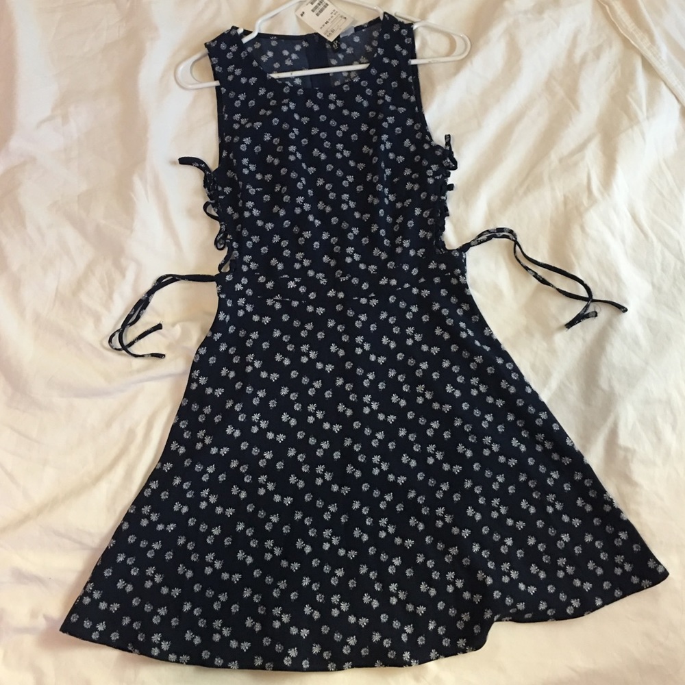Blue/White Floral Sun Dress